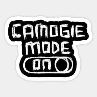 Camogie Mode ON for Camogie Player Sticker